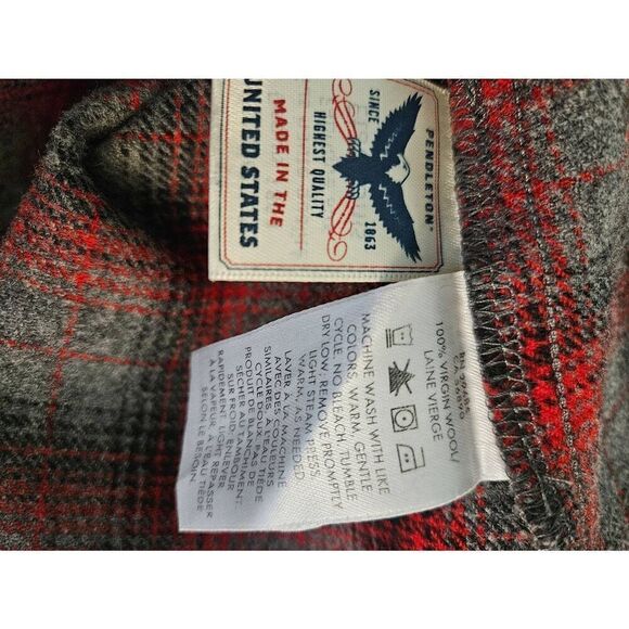 Pendleton wool plaid shirt with turtleneck set. Size S/M. - Picture 7 of 8